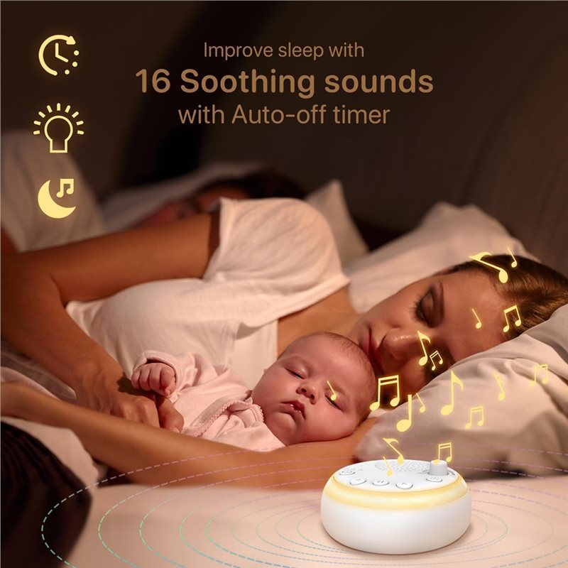 CYGJ-Sleep Aid Sound Machine F - Baby Sound Machine White ulasan dan harga