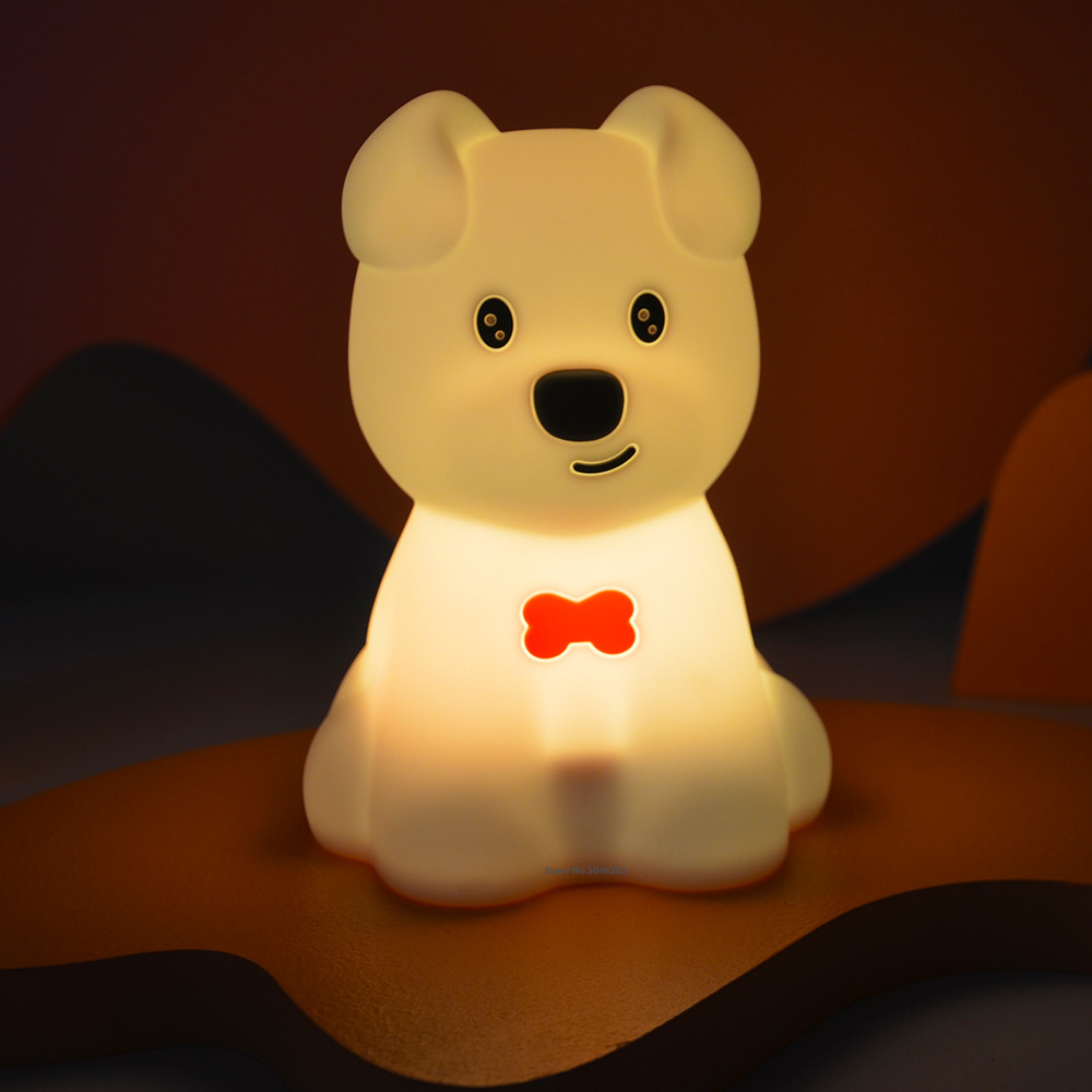 Dog LED Night Light Touch Sens - Baby Nursery Egg Light ulasan dan harga