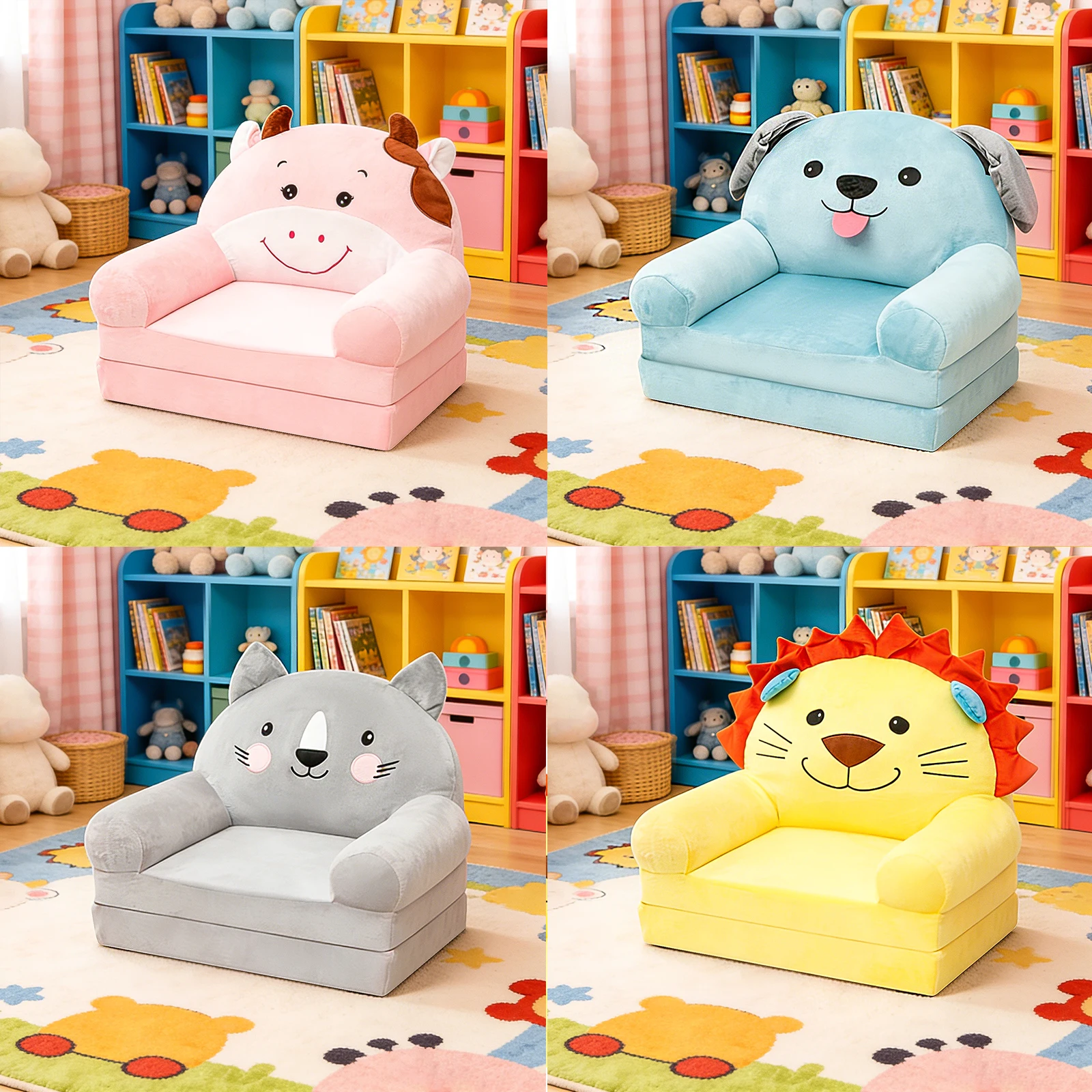 Foldable Kids Sofa Baby Seat C - Baby Nursery Chair ulasan dan harga