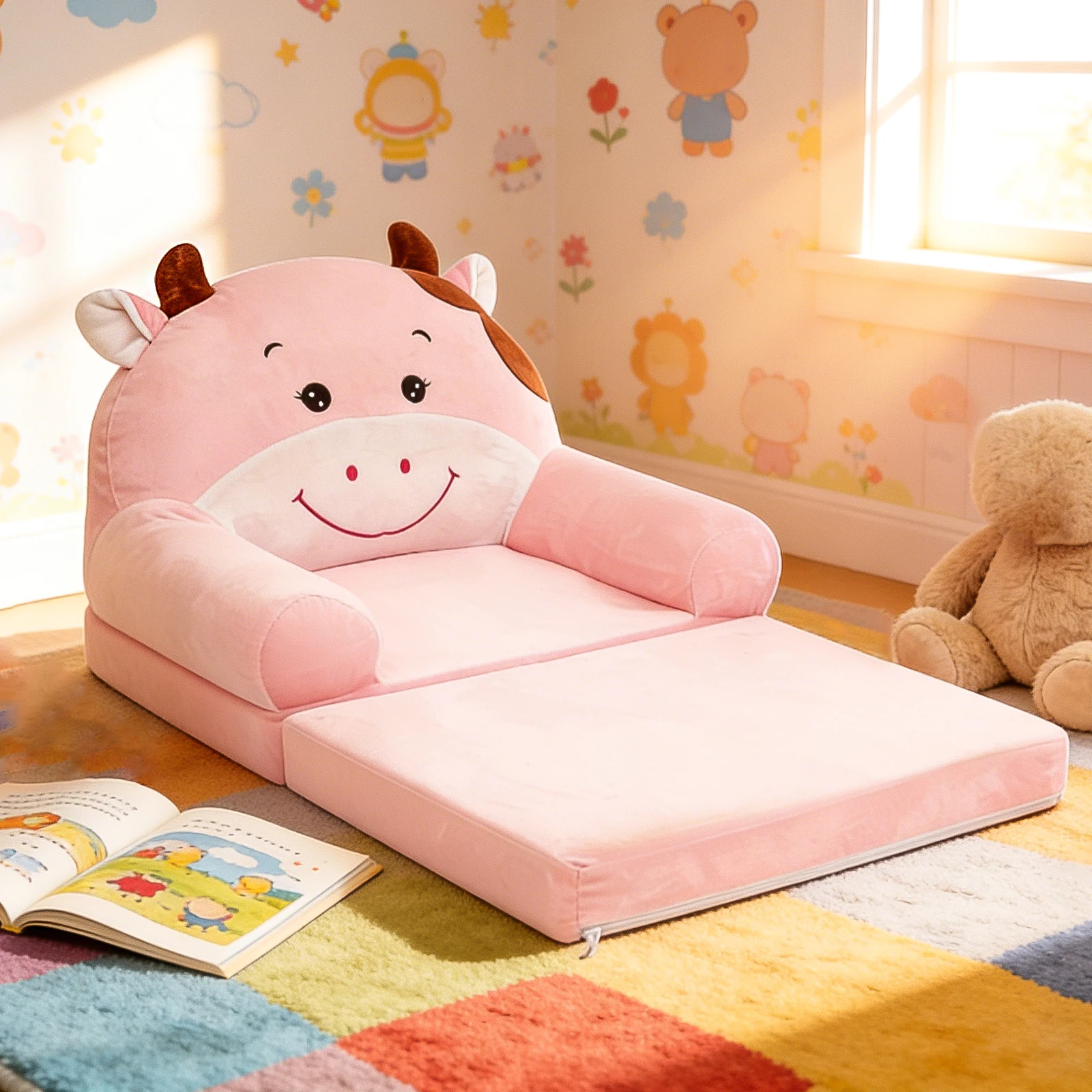 Foldable Kids Sofa Baby Seat C - Baby Nursery Chair ulasan dan harga
