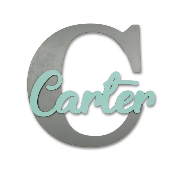 Wooden Letters, Baby Nursery W - Baby Nursery Name Letters ulasan dan harga