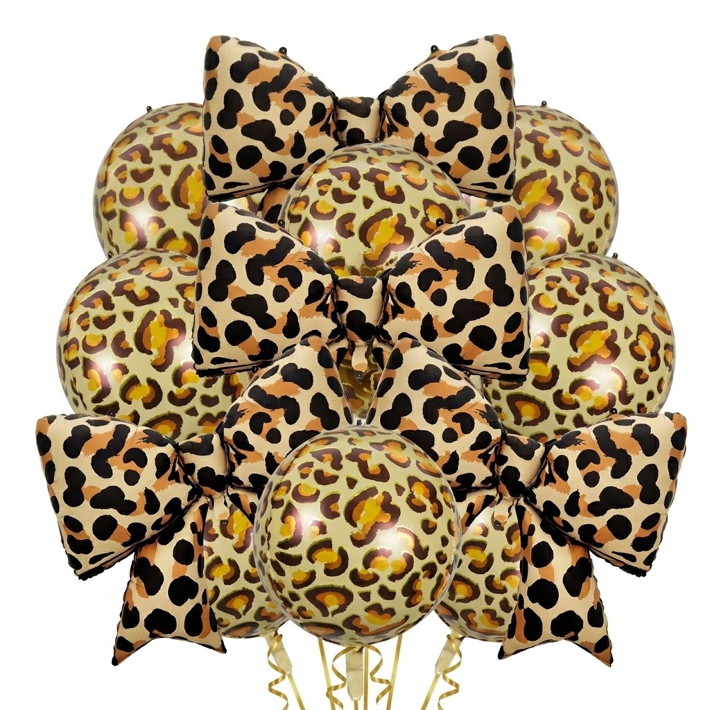 Giant Leopard Print Bowknot Ma - Baby Nursery Jungle Theme ulasan dan harga