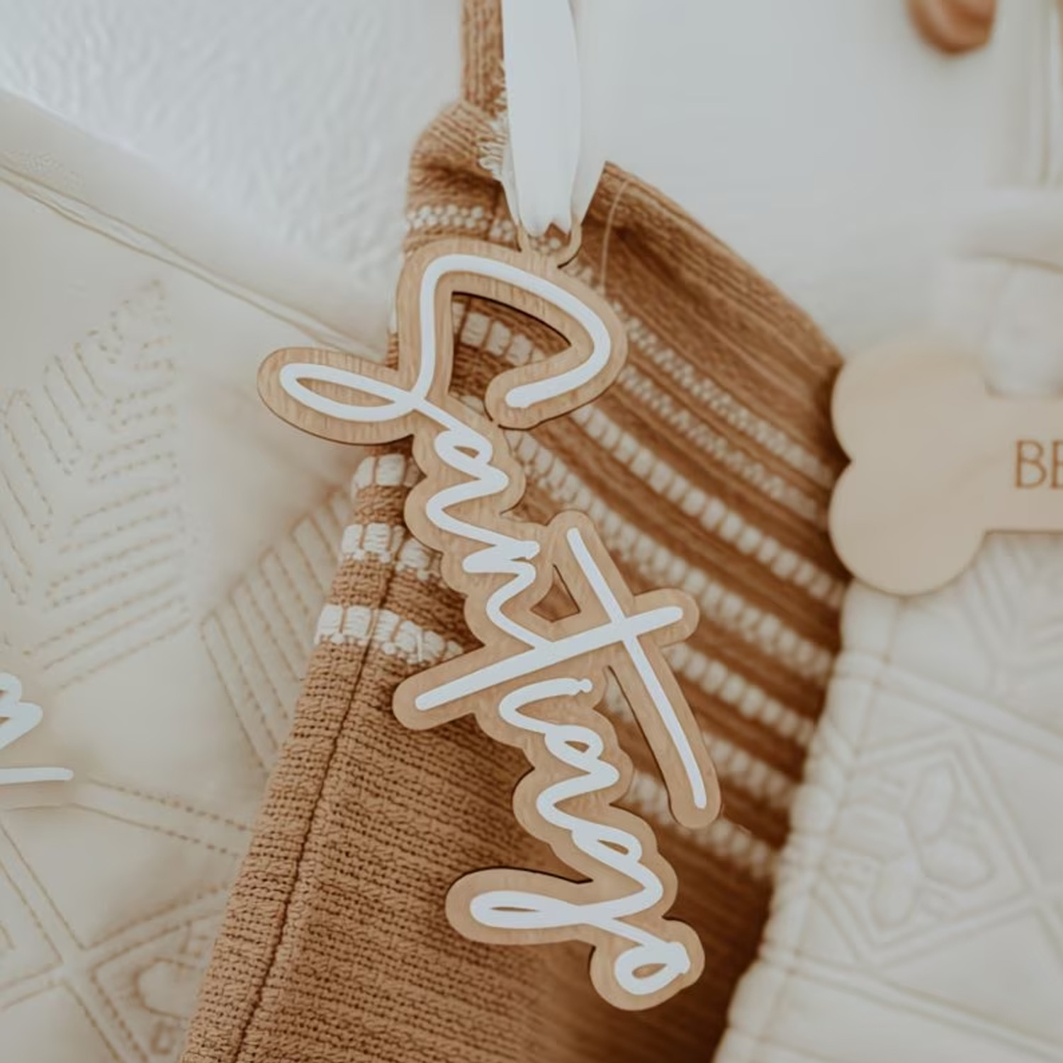 1Pc Custom Name Cute White Woo - Baby Nursery Diy ulasan dan harga