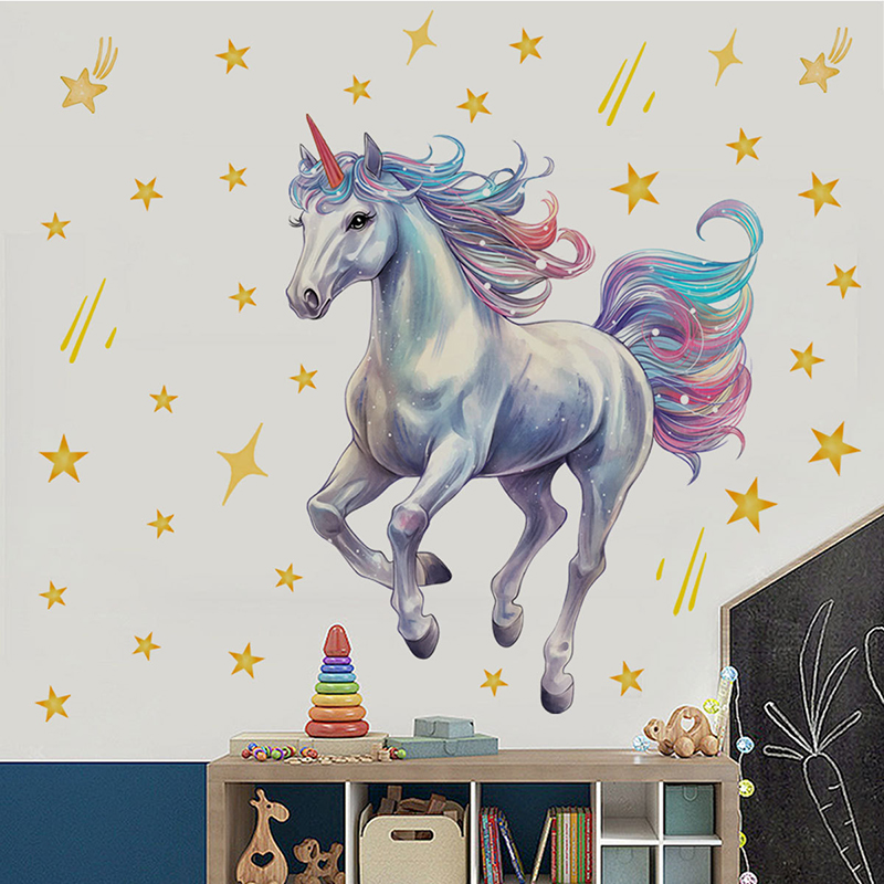 Cartoon Meteor Rainbow Unicorn - Baby Nursery Diy ulasan dan harga