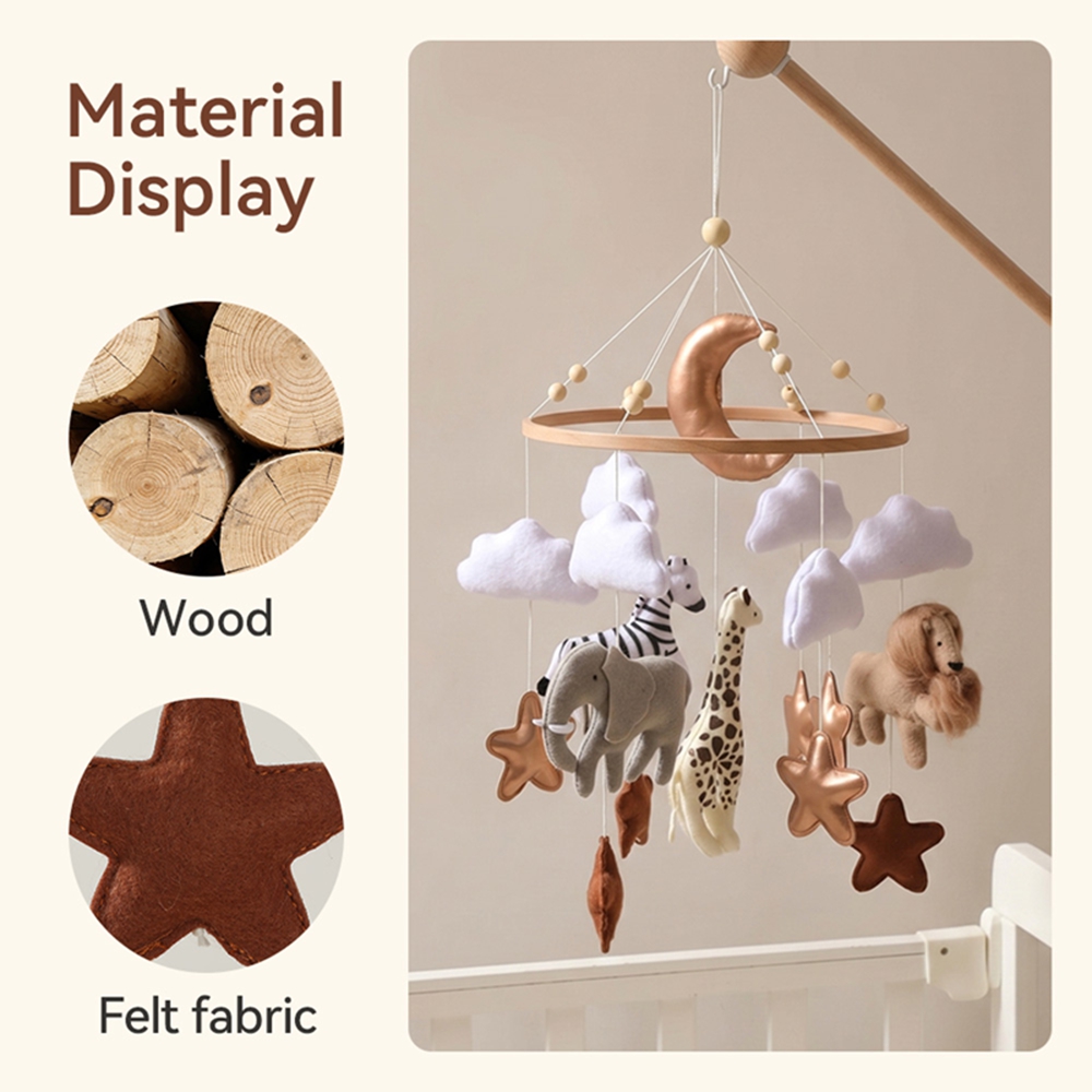 Wooden Bed Bell Baby Crib Mobi - Crib Mobile Musical ulasan dan harga