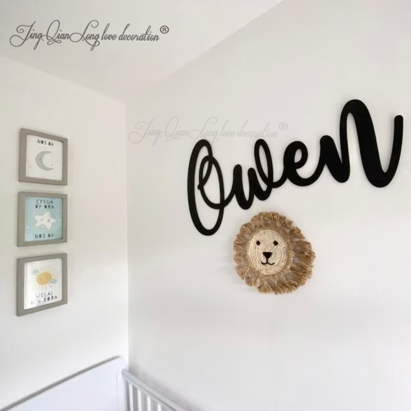 Custom Decorative Wooden Sign  - Baby Nursery Name Letters ulasan dan harga