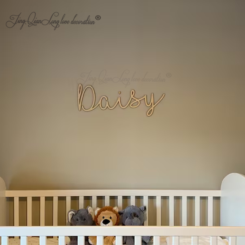 Custom Decorative Wooden Sign  - Baby Nursery Name Letters ulasan dan harga