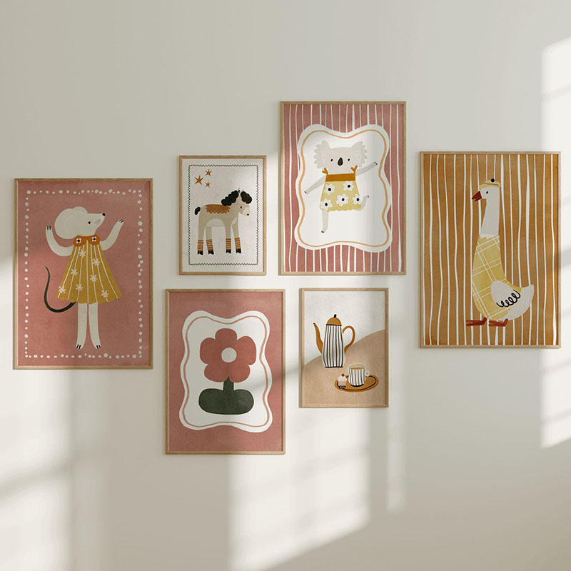 Mouse Goose Horse Koala Coffee - Baby Nursery Images ulasan dan harga