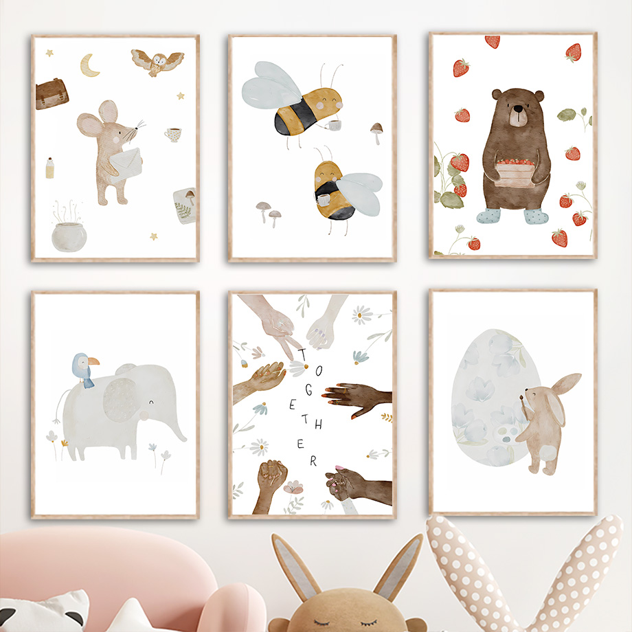 Boho Animals Friend Elephant R - Animals Baby Nursery ulasan dan harga
