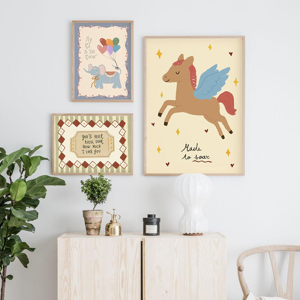 Vintage Rocking Horse Giraffe  - Baby Nursery Vintage Decor ulasan dan harga