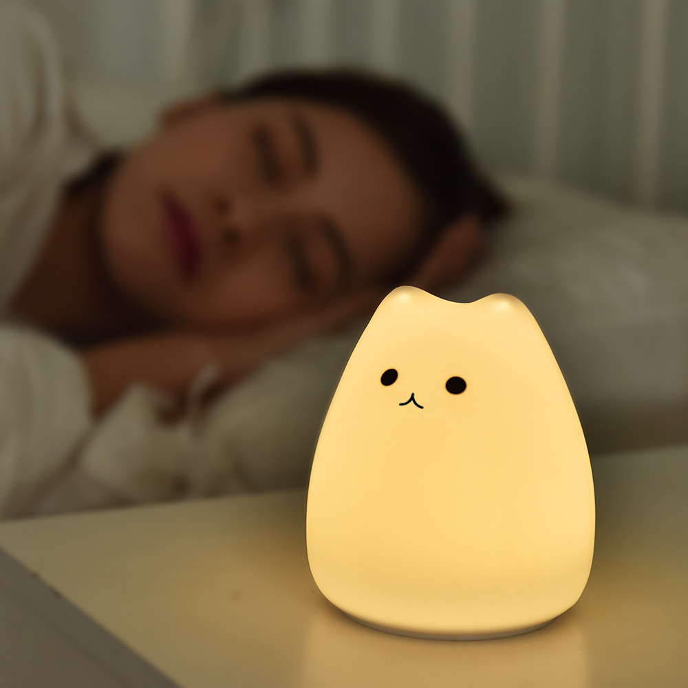 Cute Cat Night Light For Baby  - Baby Nursery Egg Light ulasan dan harga
