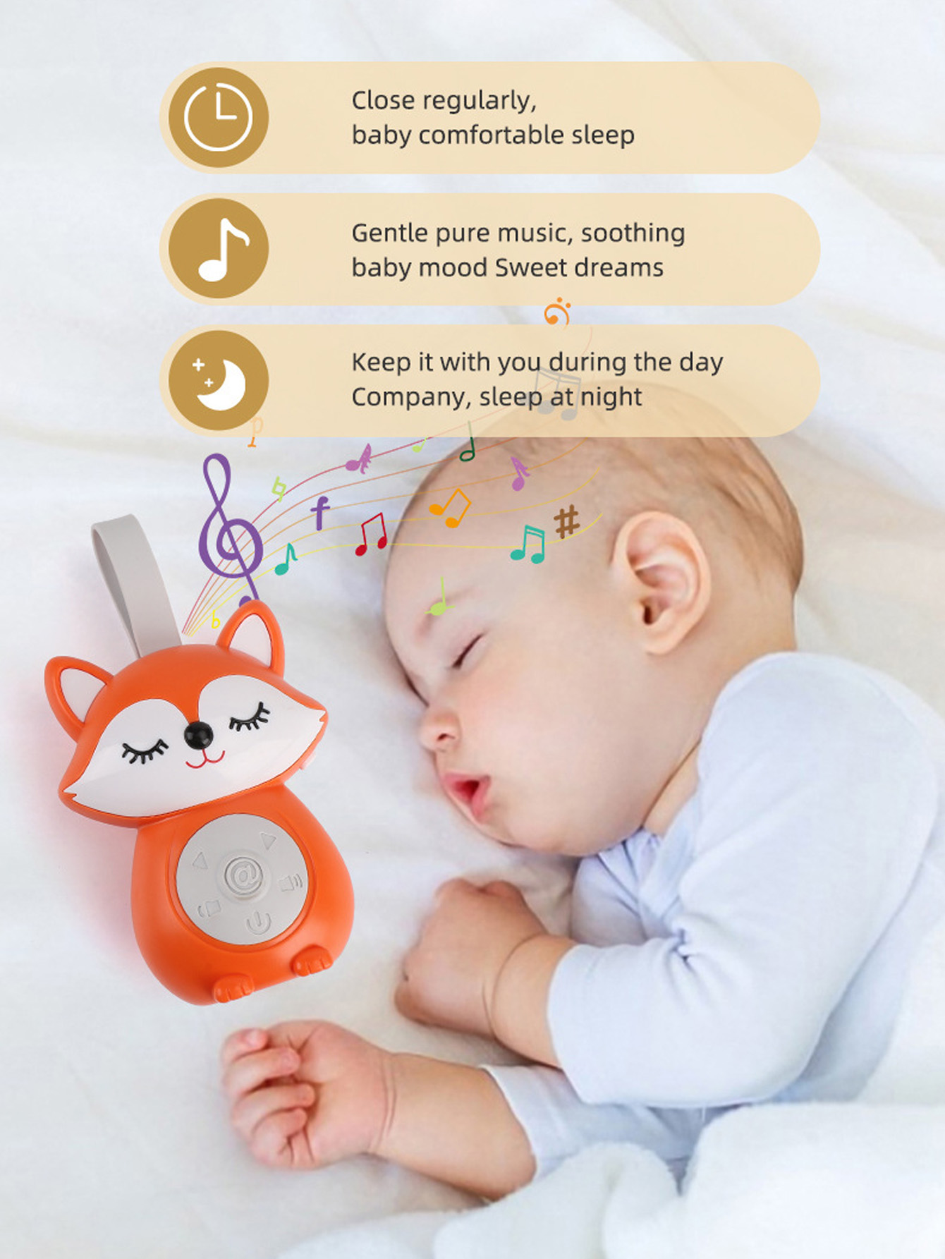 Baby White Noise & Lullaby Sou - Baby Sound Machine White ulasan dan harga