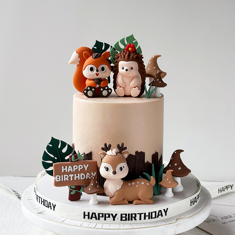 Safari Animal Cake Toppers Set - Baby Nursery Jungle Theme ulasan dan harga