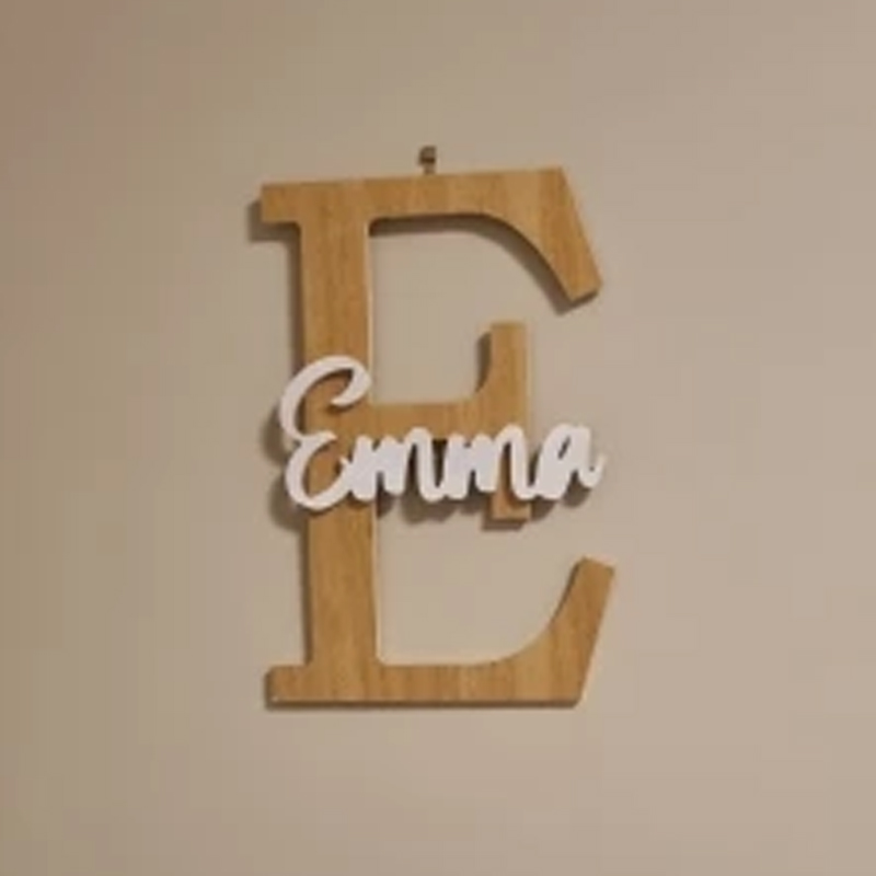 Custom Wooden Name Sign  Baby  - Baby Nursery Name Letters ulasan dan harga