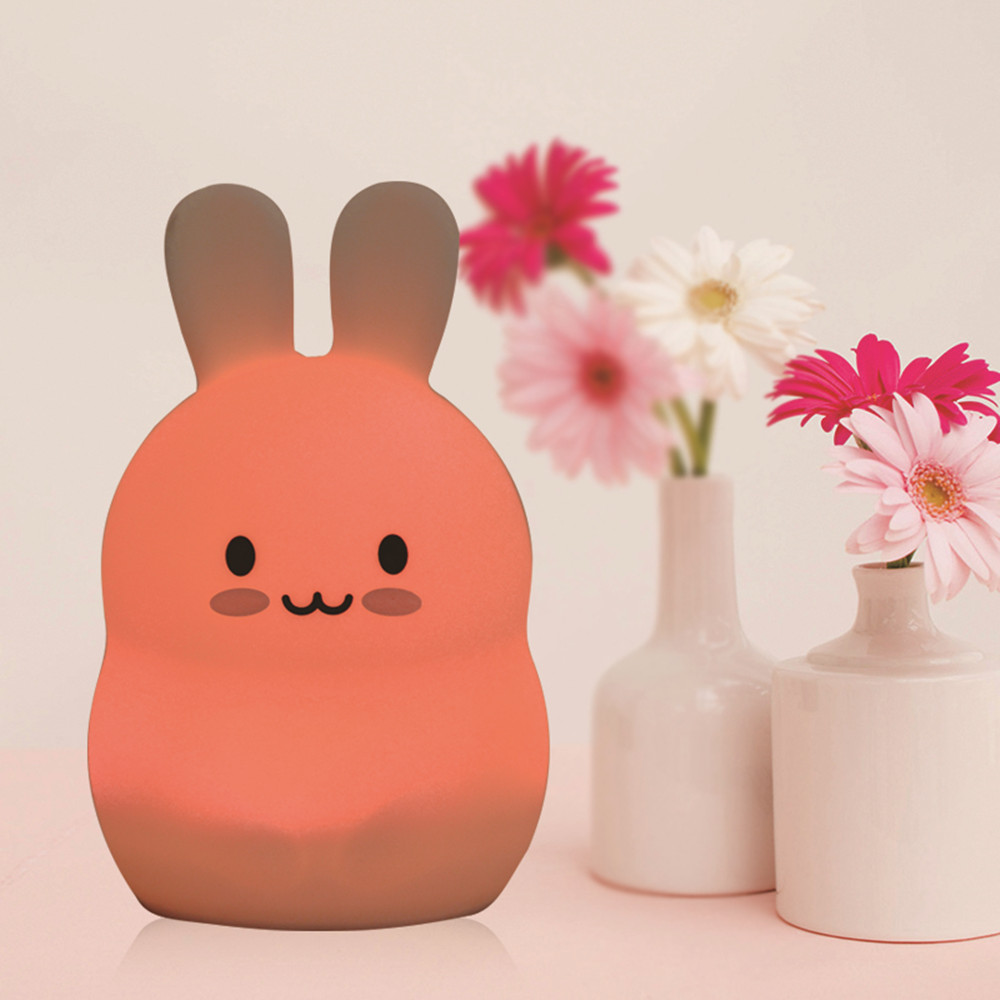 Touch Sensor Rabbit Night Ligh - Baby Nursery Egg Light ulasan dan harga