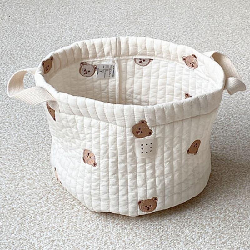 Cute Bear Embroidery Diaper Ba - Closet Organizer Baby ulasan dan harga
