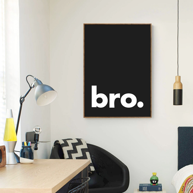 Bro. Print Minimalist Typograp - Baby Nursery Quotes Wall Art ulasan dan harga