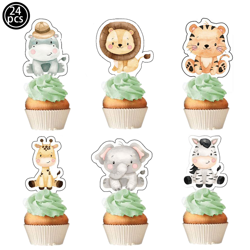 Safari Baby Shower Cupcake Top - Baby Nursery Jungle Theme ulasan dan harga