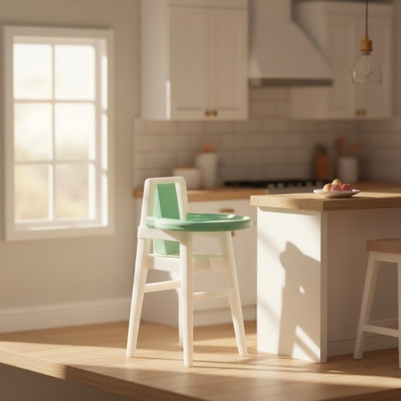 Miniature 1/12 Scale Dollhouse - Baby Nursery Chair ulasan dan harga