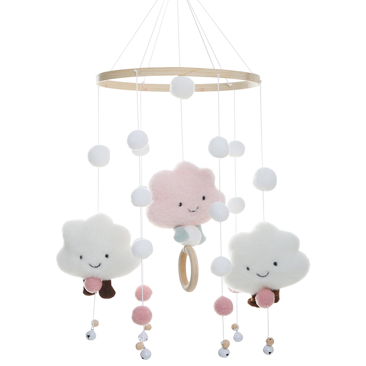 Mobile Wind Chimes with Cloud  - Crib Mobile Musical ulasan dan harga