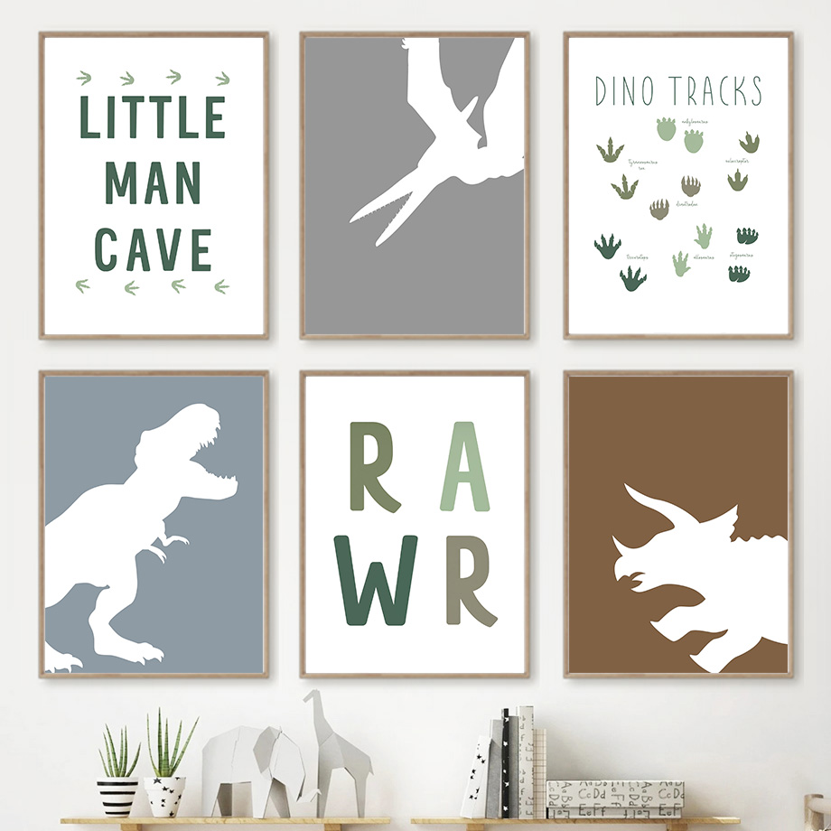 Frameless Jurassic Dinosaur Ty - Baby Nursery Quotes Wall Art ulasan dan harga