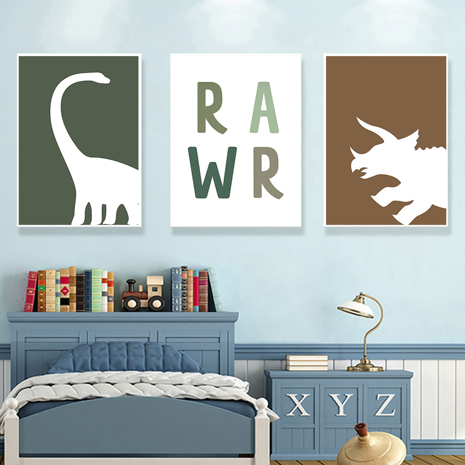 Frameless Jurassic Dinosaur Ty - Baby Nursery Quotes Wall Art ulasan dan harga
