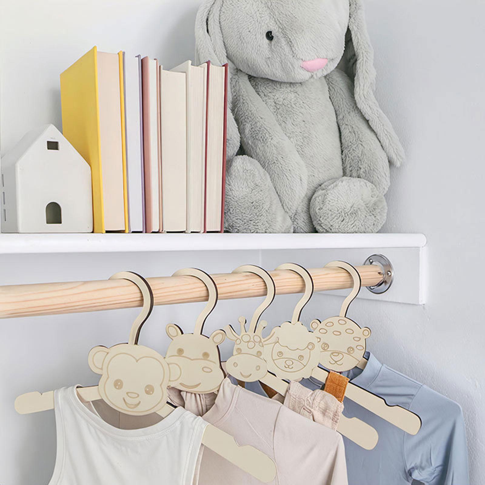 Baby Clothes Hanger Wooden Ani - Closet Organizer Baby ulasan dan harga