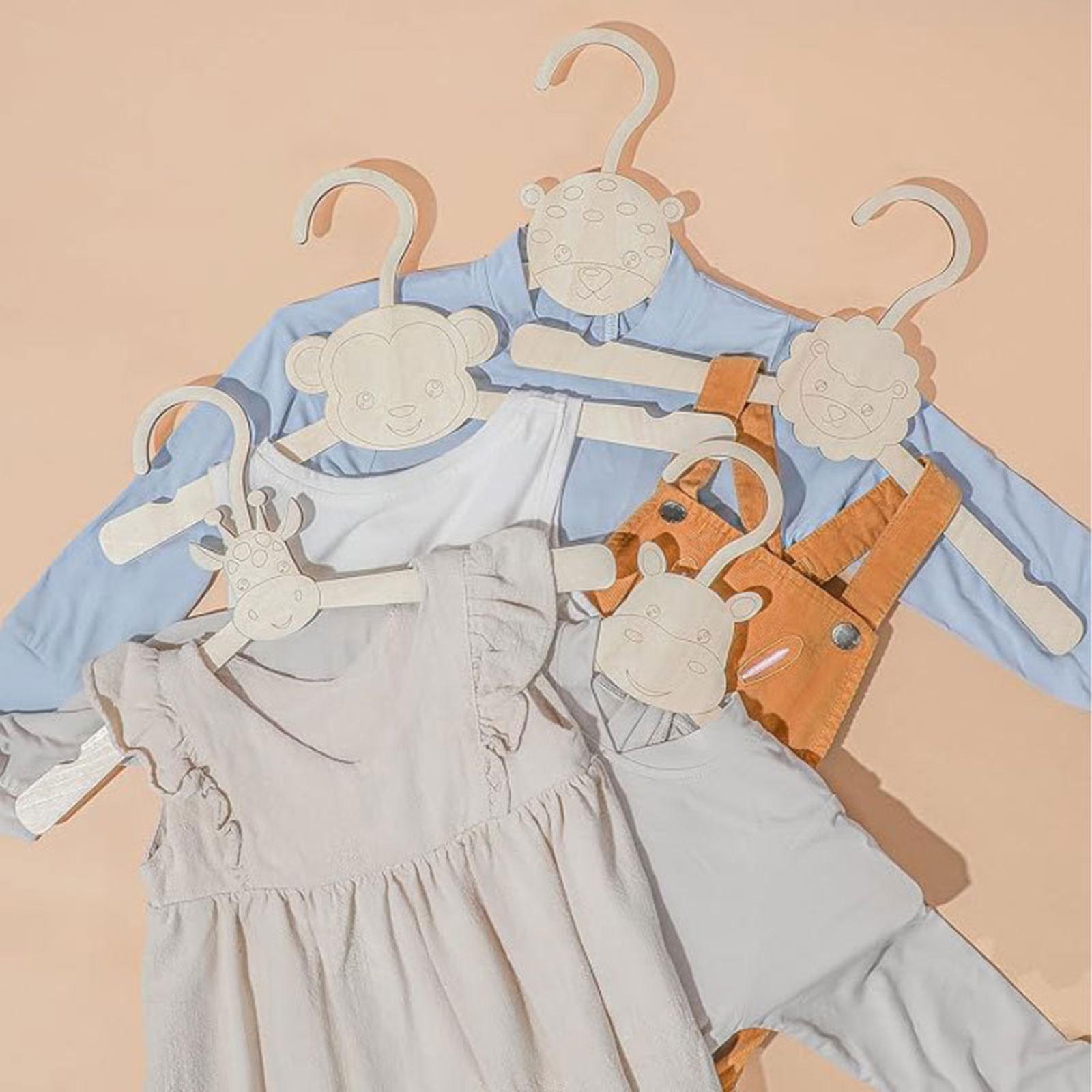 Baby Clothes Hanger Wooden Ani - Closet Organizer Baby ulasan dan harga