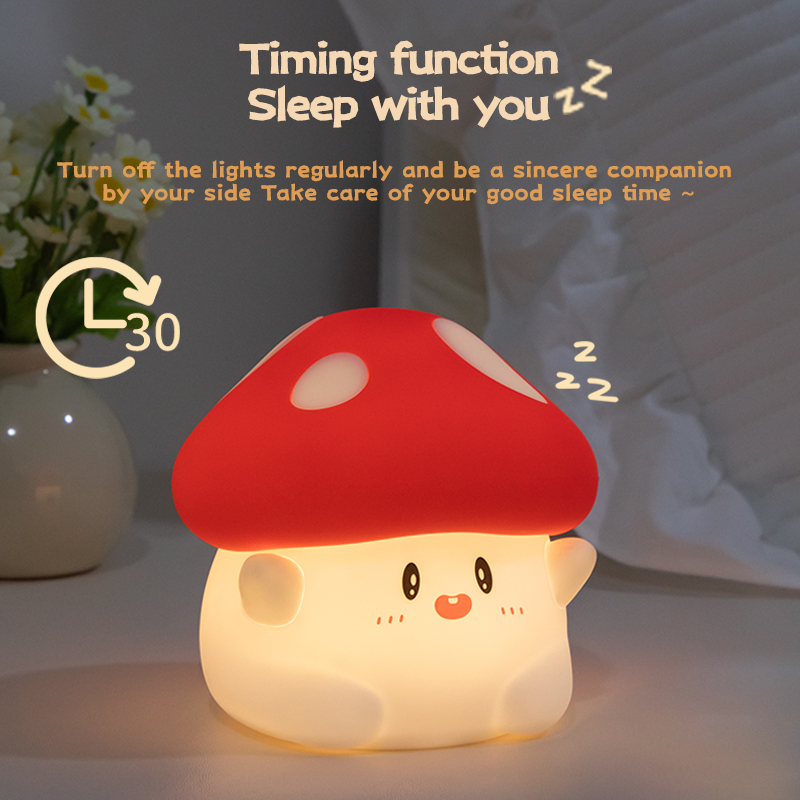 Mushroom Night Light LED Recha - Baby Nursery Egg Light ulasan dan harga