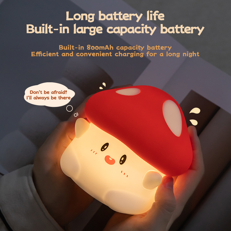 Mushroom Night Light LED Recha - Baby Nursery Egg Light ulasan dan harga