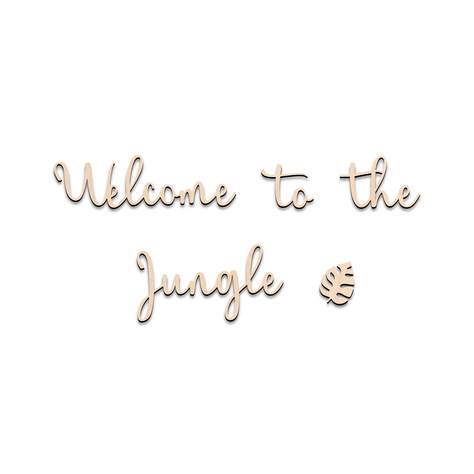 Welcome to the Jungle Wooden S - Baby Nursery Artwork ulasan dan harga