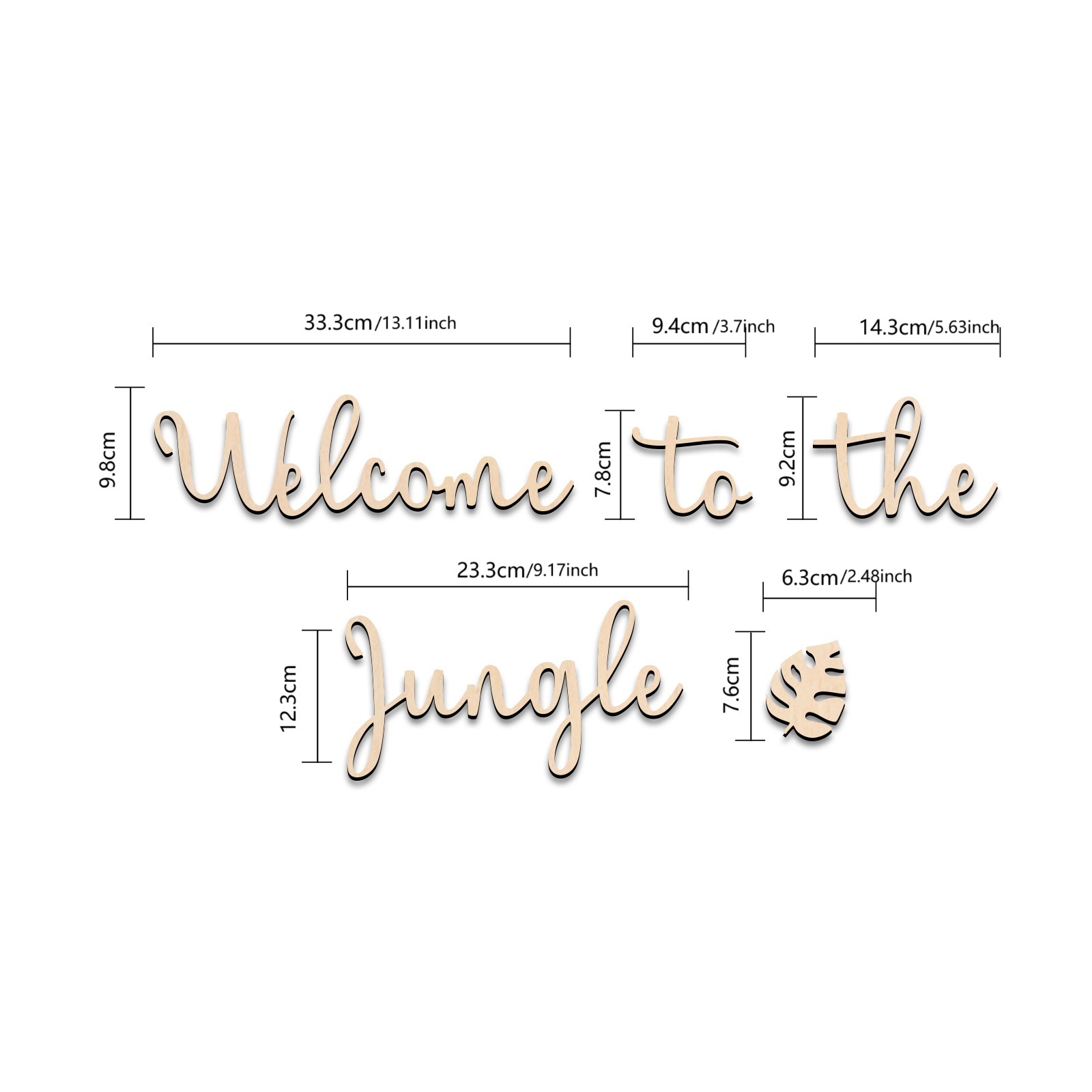 Welcome to the Jungle Wooden S - Baby Nursery Artwork ulasan dan harga