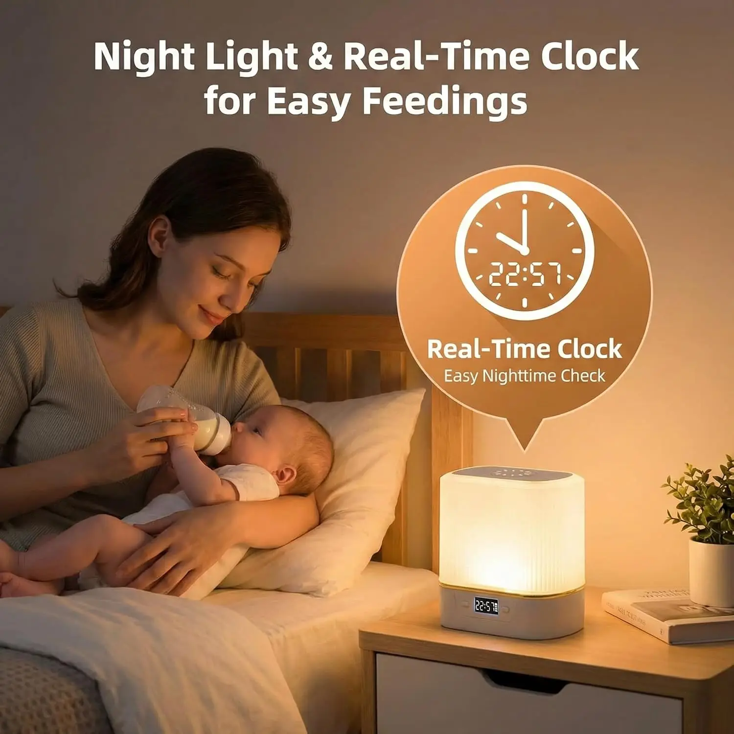 LED Night Light Bedside Lamp,T - Baby Nursery Egg Light ulasan dan harga