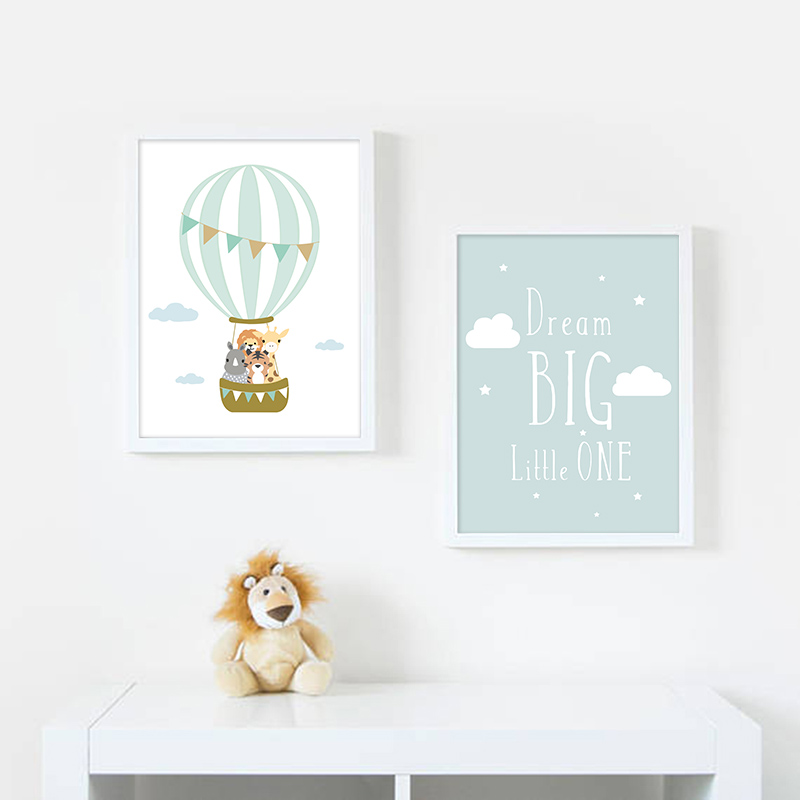 Balloon Moon Nursery Poster Wa - Baby Nursery Quotes Wall Art ulasan dan harga