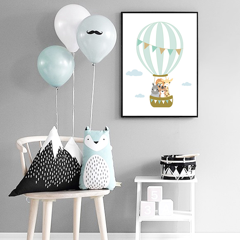 Balloon Moon Nursery Poster Wa - Baby Nursery Quotes Wall Art ulasan dan harga