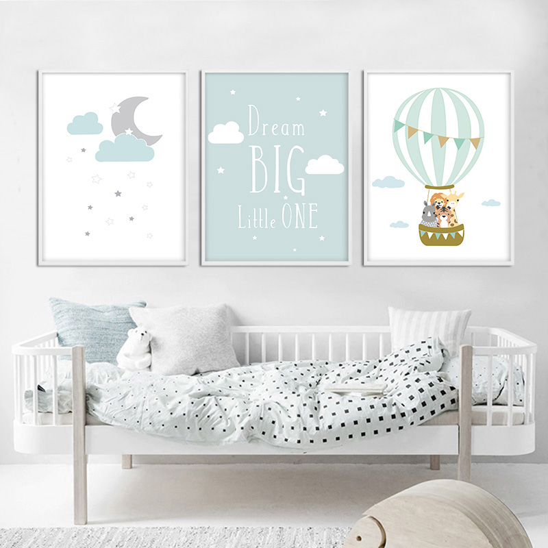 Balloon Moon Nursery Poster Wa - Baby Nursery Quotes Wall Art ulasan dan harga