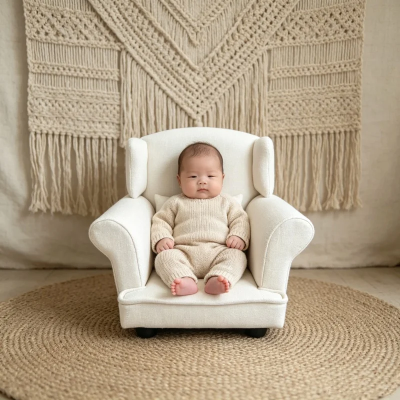 Baby Photoshoot Sofa Chair Bed - Baby Nursery Chair ulasan dan harga