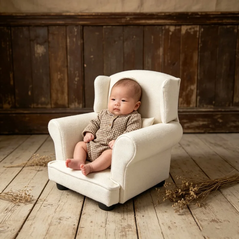 Baby Photoshoot Sofa Chair Bed - Baby Nursery Chair ulasan dan harga