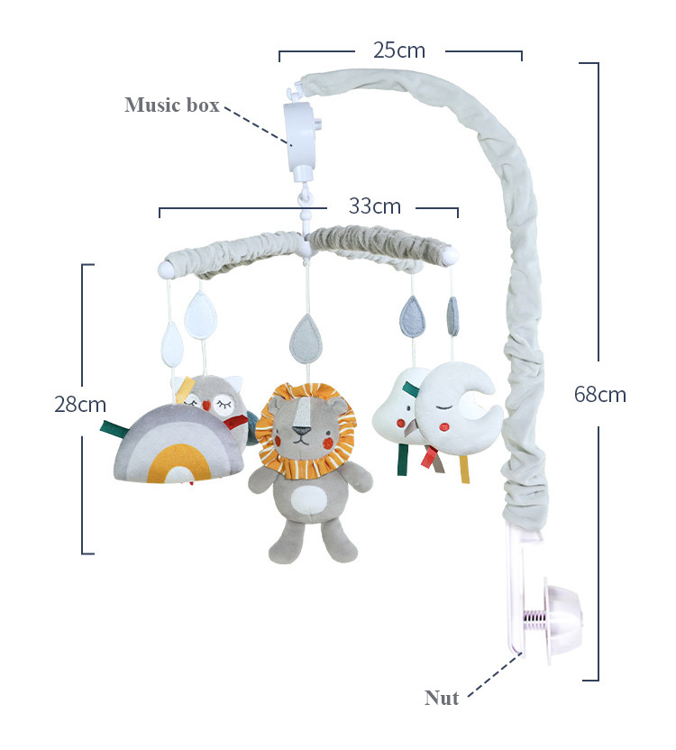 Baby Crib Mobile Bed Bell Ratt - Crib Mobile Musical ulasan dan harga