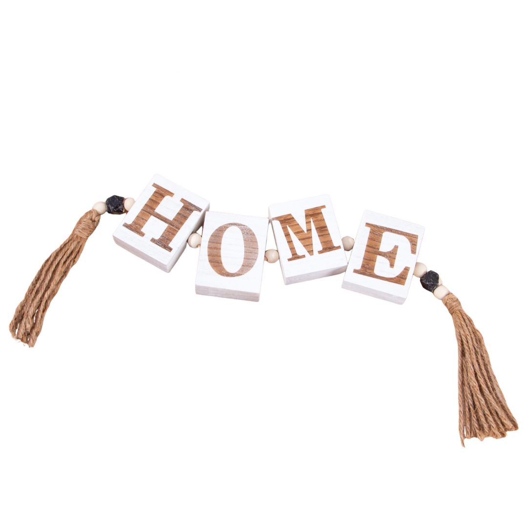 Natural Wood Bead Alphabet Let - Baby Nursery Name Letters ulasan dan harga