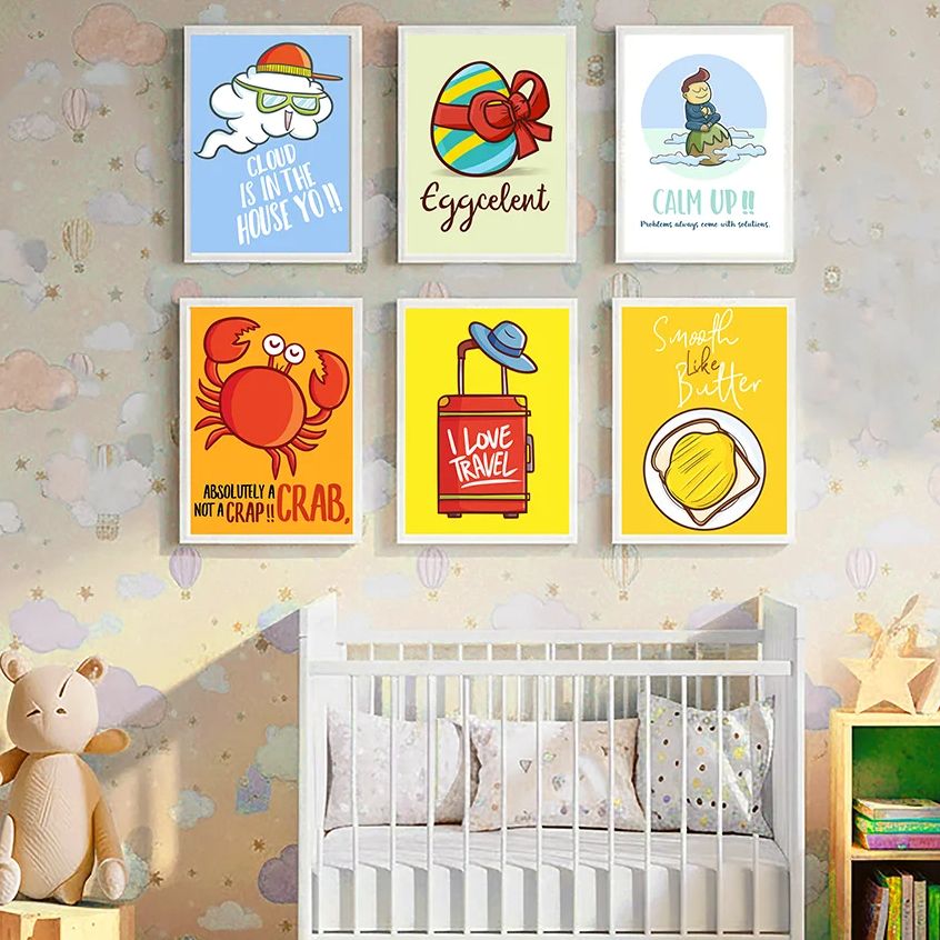 Cute Funny Cartoon Quote Nurse - Baby Nursery Quotes Wall Art ulasan dan harga