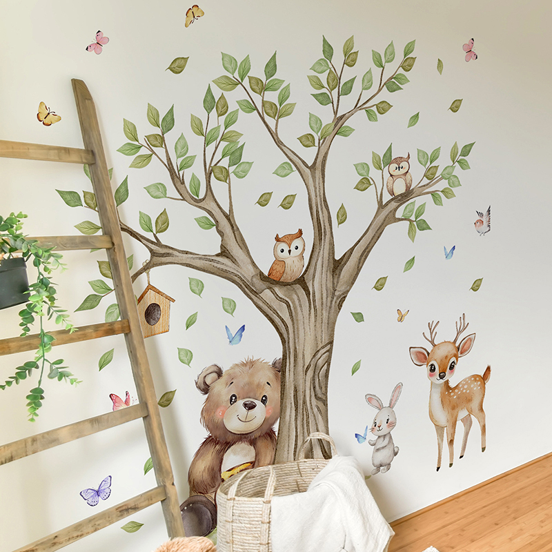 Cartoon Jungle Animals Park Wa - Baby Nursery Diy ulasan dan harga