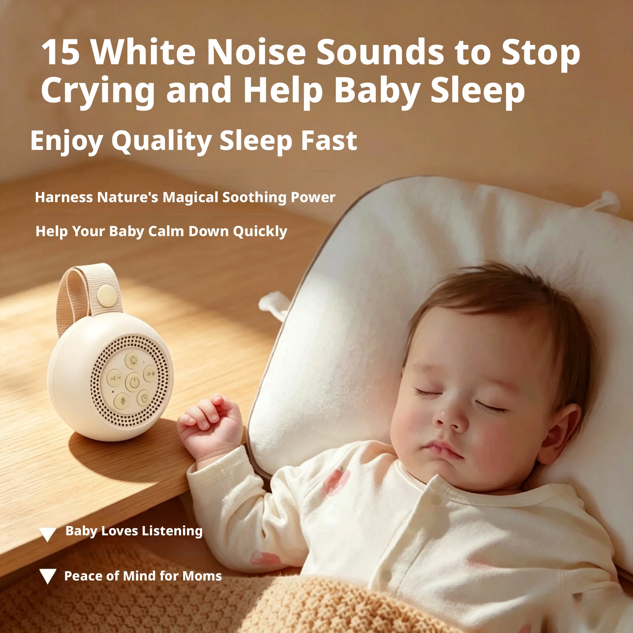 Baby Sleep White Noise Machine - Baby Sound Machine White ulasan dan harga