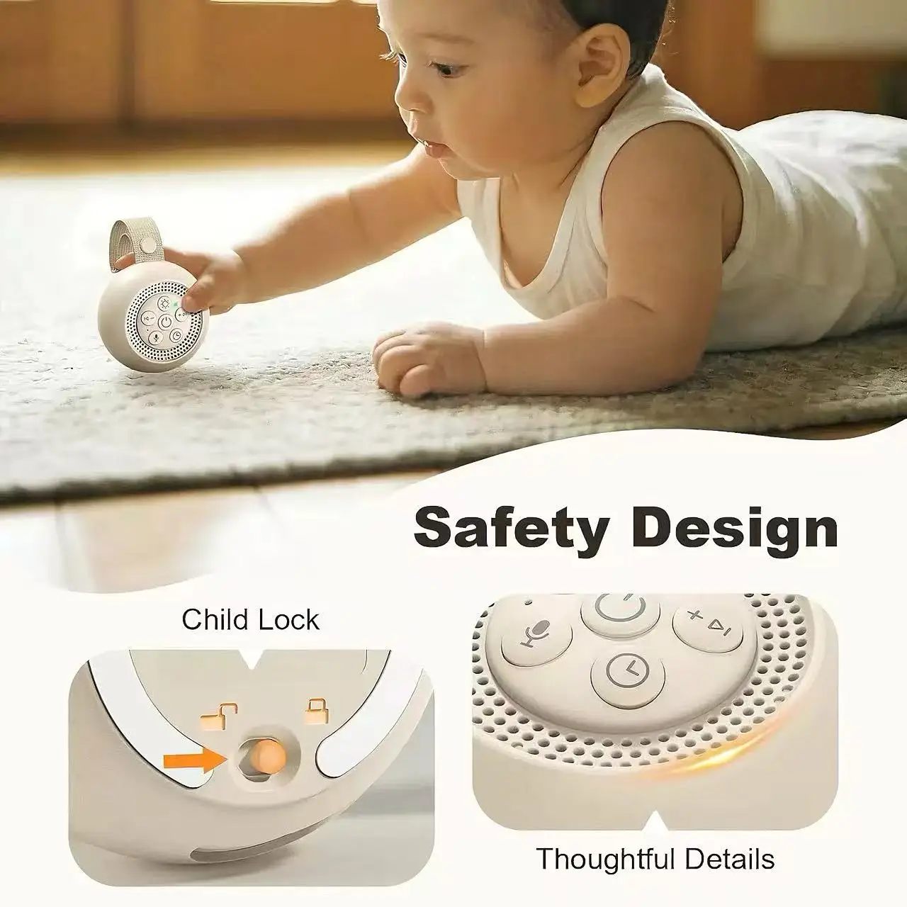 Baby Sleep White Noise Machine - Baby Sound Machine White ulasan dan harga