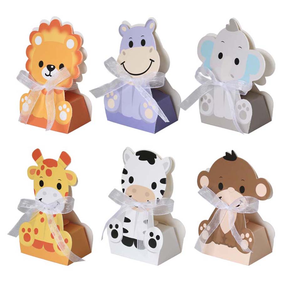 12PCS Safari Animal Favor Boxe - Baby Nursery Jungle Theme ulasan dan harga