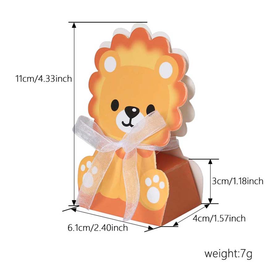 12PCS Safari Animal Favor Boxe - Baby Nursery Jungle Theme ulasan dan harga