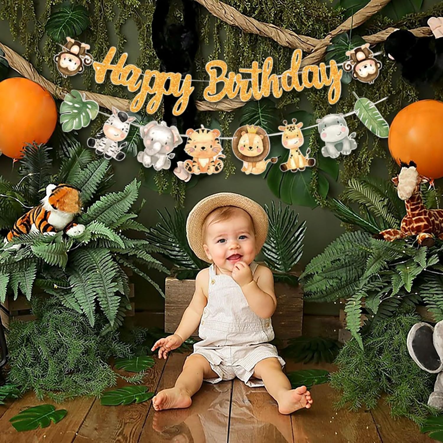 Jungle Safari Happy Birthday B - Baby Nursery Jungle Theme ulasan dan harga