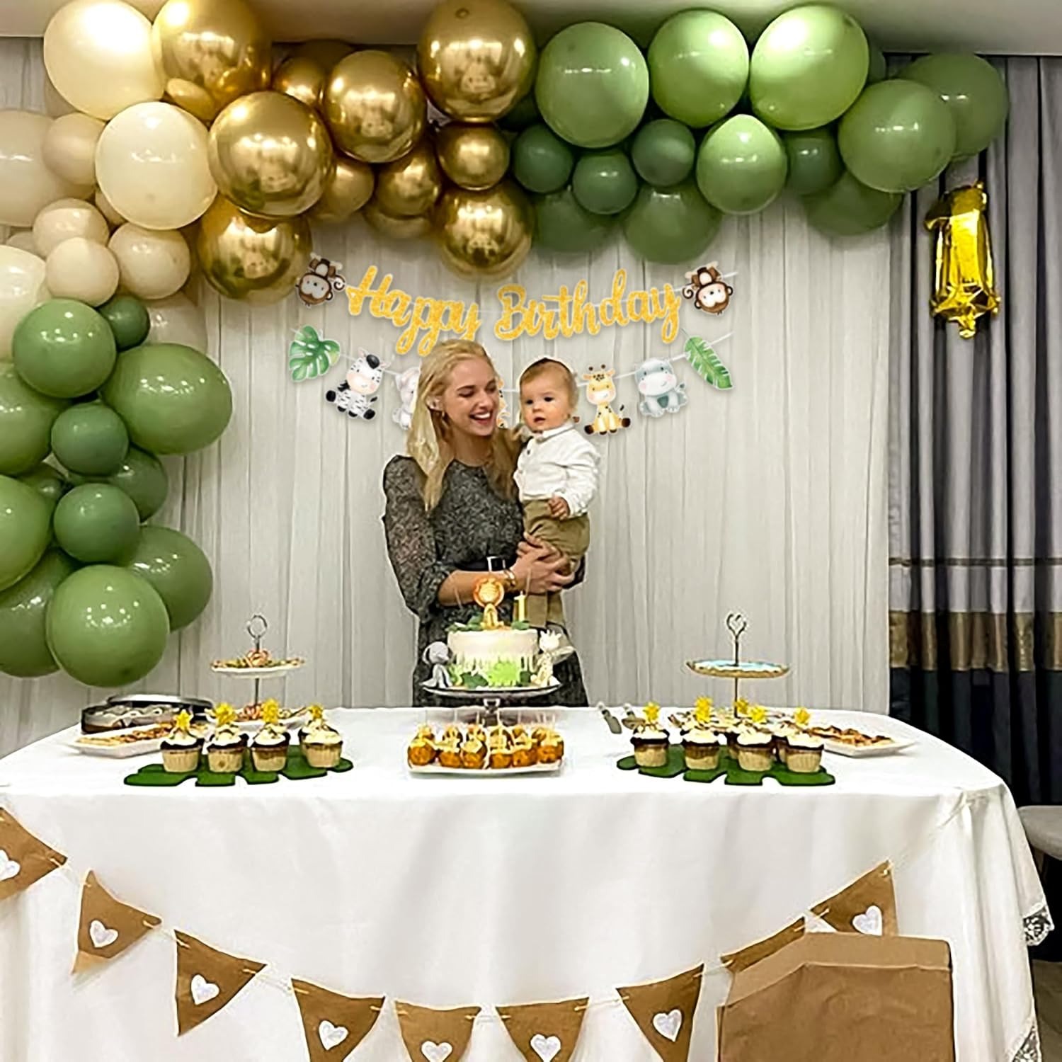 Jungle Safari Happy Birthday B - Baby Nursery Jungle Theme ulasan dan harga