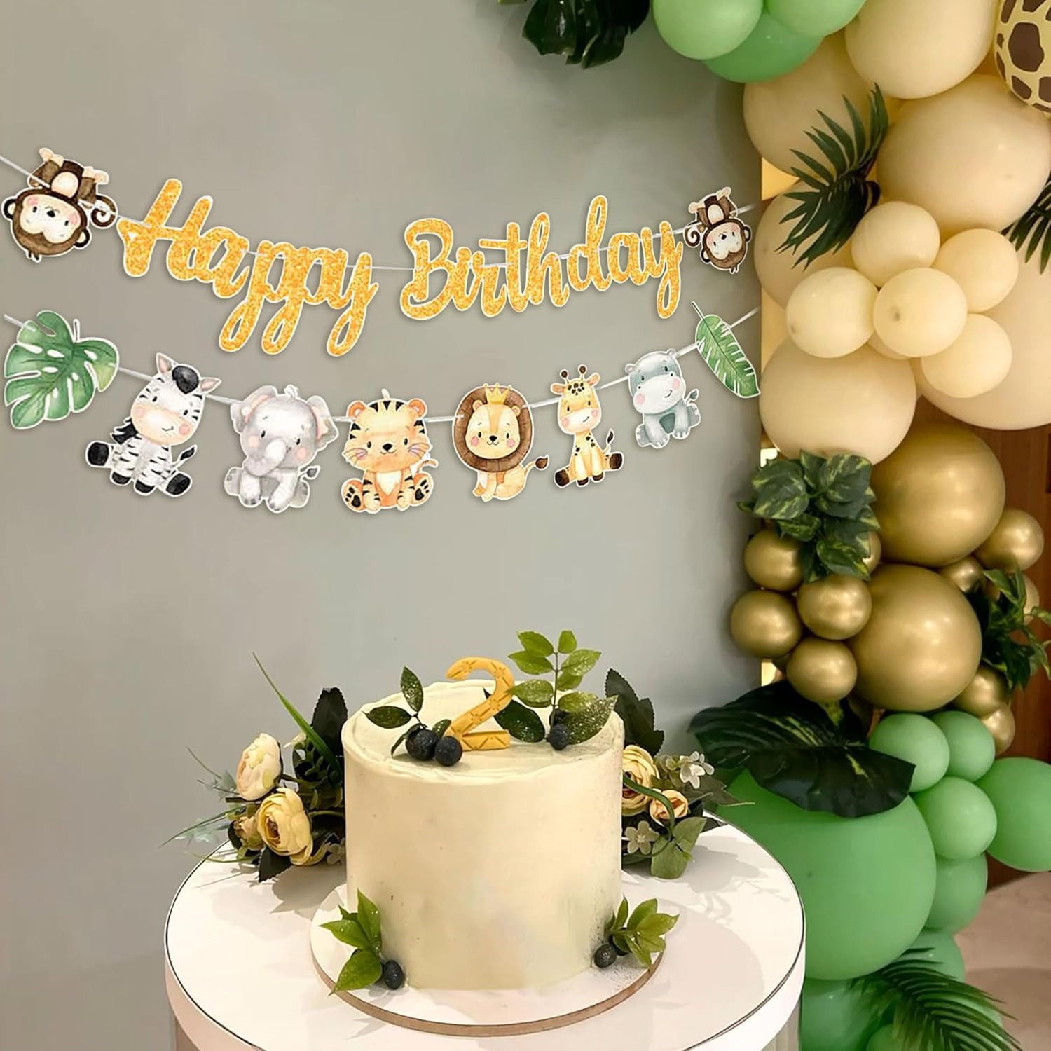 Jungle Safari Happy Birthday B - Baby Nursery Jungle Theme ulasan dan harga